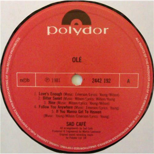  Vinyl records  Sad Cafe – Ole / 2442 192 picture in  Vinyl Play магазин LP и CD  04443  4 