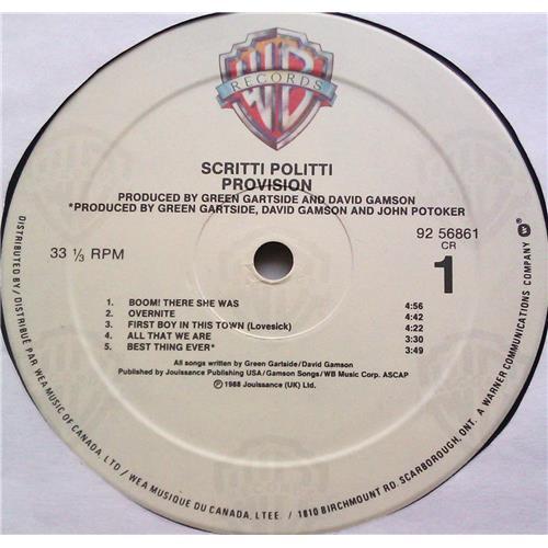 Картинка  Виниловые пластинки  Scritti Politti – Provision / 92 56861 в  Vinyl Play магазин LP и CD   06196 4 