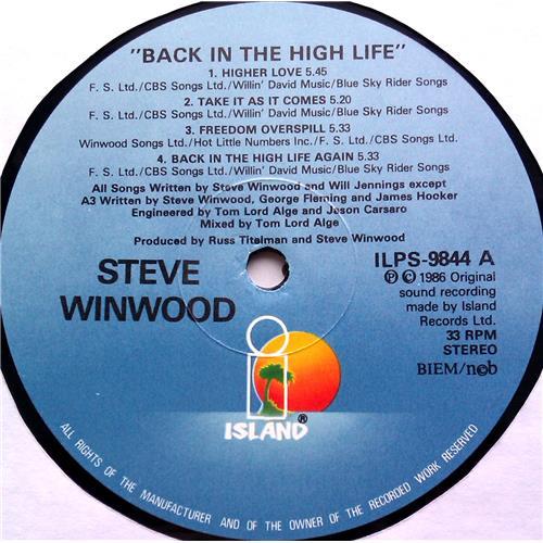 Картинка  Виниловые пластинки  Steve Winwood – Back In The High Life / ILPS 9844 в  Vinyl Play магазин LP и CD   06009 4 