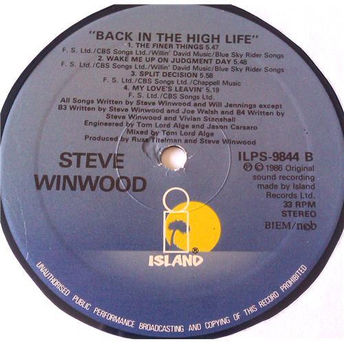  Vinyl records  Steve Winwood – Back In The High Life / ILPS 9844 picture in  Vinyl Play магазин LP и CD  06685  5 