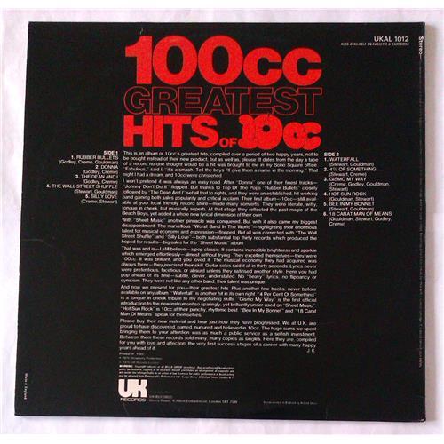 Картинка  Виниловые пластинки  Ten cc – 100cc Greatest Hits Of 10cc / UKAL 1012 в  Vinyl Play магазин LP и CD   06156 1 