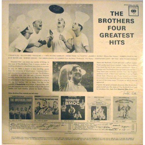 Vinyl records  The Brothers Four – The Brothers Four Greatest Hits / SONX 60061 picture in  Vinyl Play магазин LP и CD  00531  1 