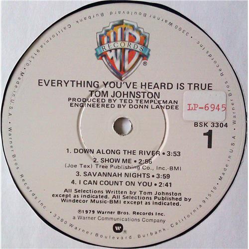  Vinyl records  Tom Johnston – Everything You've Heard Is True / BSK 3304 picture in  Vinyl Play магазин LP и CD  04699  4 