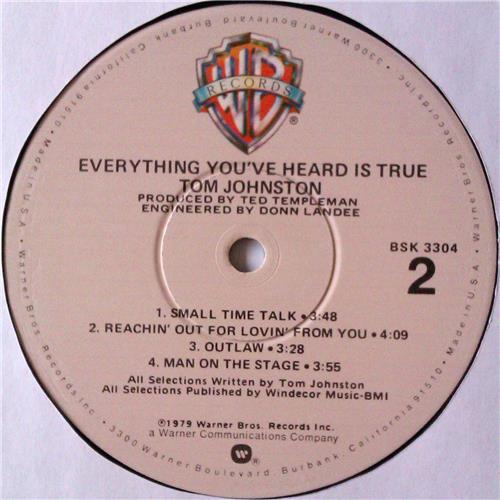  Vinyl records  Tom Johnston – Everything You've Heard Is True / BSK 3304 picture in  Vinyl Play магазин LP и CD  04699  5 