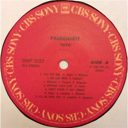  Vinyl records  Toto – Fahrenheit / 28AP 3222 picture in  Vinyl Play магазин LP и CD  04675  4 