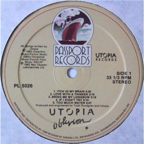  Vinyl records  Utopia – Oblivion / PL 5026 picture in  Vinyl Play магазин LP и CD  04690  2 
