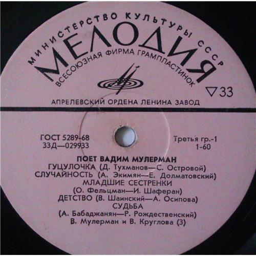  Vinyl records  Вадим Мулерман – Поет Вадим Мулерман / Д 029933-4 picture in  Vinyl Play магазин LP и CD  04256  2 
