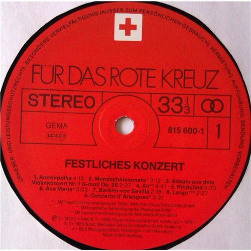  Vinyl records  Various – Fur Das Rote Kreuz - Festliches Konzert / 815 600-1 picture in  Vinyl Play магазин LP и CD  05428  2 