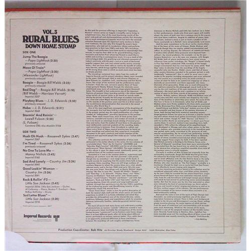  Vinyl records  Various – Rural Blues Vol. 3: Down Home Stomp / LM-94006 picture in  Vinyl Play магазин LP и CD  05510  2 
