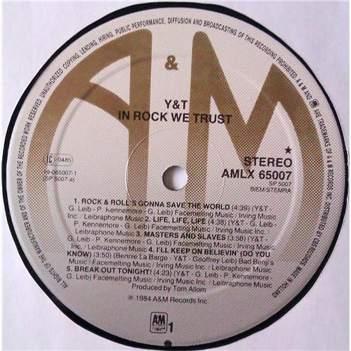 Картинка  Виниловые пластинки  Y & T – In Rock We Trust / AMLX 65007 в  Vinyl Play магазин LP и CD   04745 4 