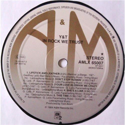  Vinyl records  Y & T – In Rock We Trust / AMLX 65007 picture in  Vinyl Play магазин LP и CD  04745  5 