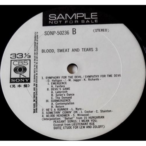 Картинка  Виниловые пластинки  Blood, Sweat And Tears – Blood, Sweat And Tears 3 / SONP 50236 в  Vinyl Play магазин LP и CD   10261 1 
