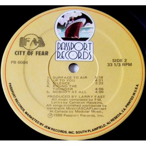  Vinyl records  FM – City Of Fear / PB 6004 picture in  Vinyl Play магазин LP и CD  10359  5 