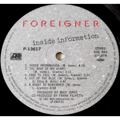  Vinyl records  Foreigner – Inside Information / P-13617 picture in  Vinyl Play магазин LP и CD  10183  1 