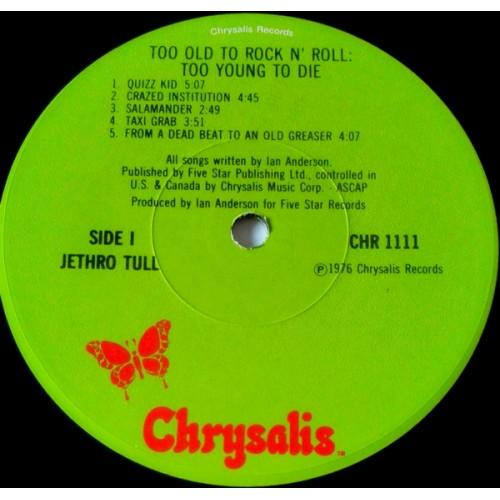Картинка  Виниловые пластинки  Jethro Tull – Too Old To Rock 'N' Roll: Too Young To Die! / CHR 1111 в  Vinyl Play магазин LP и CD   10498 3 
