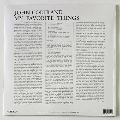 Картинка  Виниловые пластинки  John Coltrane – My Favorite Things / DOL844HB / Sealed в  Vinyl Play магазин LP и CD   10586 1 