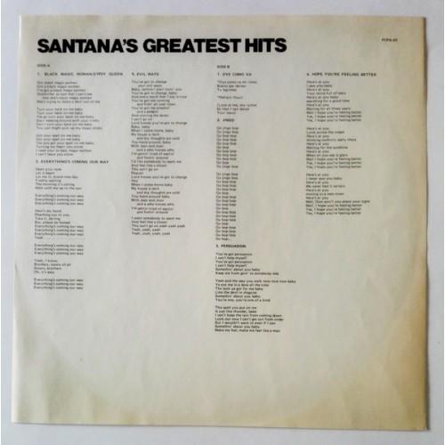 Картинка  Виниловые пластинки  Santana – Santana's Greatest Hits / FCPA-43 в  Vinyl Play магазин LP и CD   10121 3 