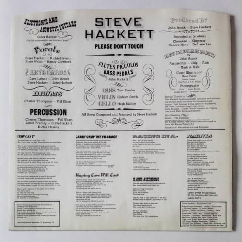 Картинка  Виниловые пластинки  Steve Hackett – Please Don't Touch! / CDS 4012 в  Vinyl Play магазин LP и CD   10264 1 