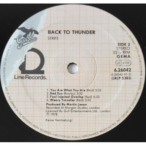  Vinyl records  Strife – Back To Thunder / 6.26042 picture in  Vinyl Play магазин LP и CD  09774  1 