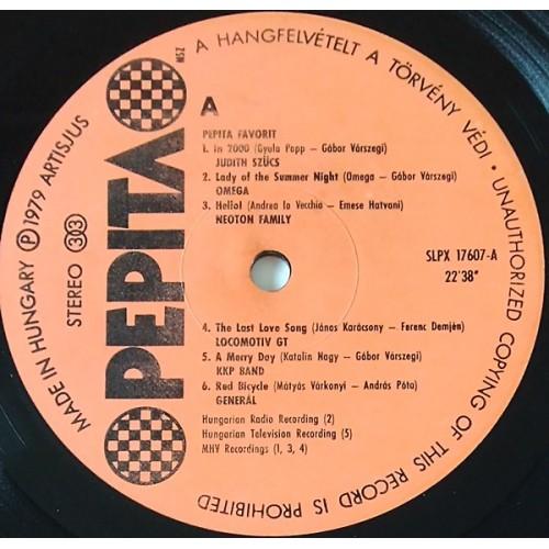 Картинка  Виниловые пластинки  Various – Pepita Favorit / SLPX 17607 в  Vinyl Play магазин LP и CD   10712 2 